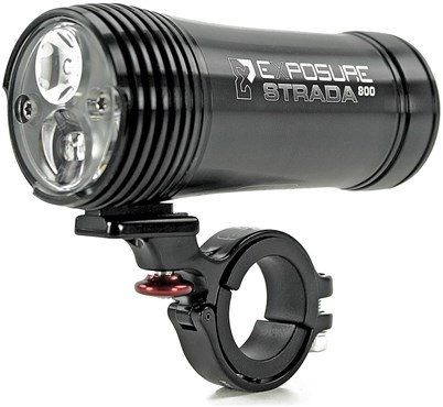 Exposure Strada 900 Road Specific Rechargeable Front Light Including Remote Switch With DayBright - 800 Lumens