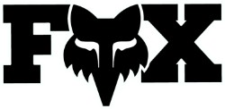 Image of Fox Clothing F Head X 7" Sticker