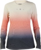 Image of Fox Clothing Ranger Dr Mid Womens Long Sleeve MTB Cycling Jersey Lunar