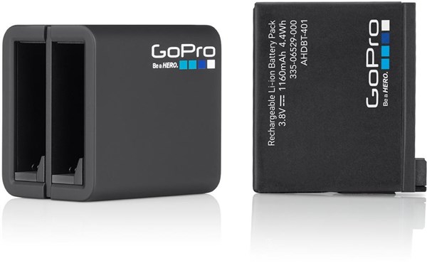 GoPro Dual Battery Charger + Battery - For Hero 4