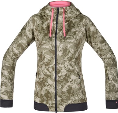 Gore Power Trail Lady Print Windstopper Soft Shell Hoody SS17
