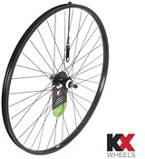 Image of KX Wheels Hybrid Singlewall Q/R Screw On Rim Brake Rear 700c Wheel