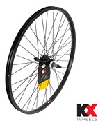 Image of KX Wheels MTB Singlewall Solid Axle Screw On Rim Brake Rear 26" Wheel