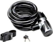 Kryptonite 1218 Coiled Key Cable lock with Flexframe C Bracket