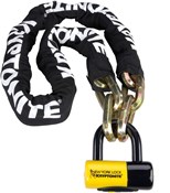 Image of Kryptonite New York Fahgettaboudit Chain and Padlock -  Sold Secure Gold