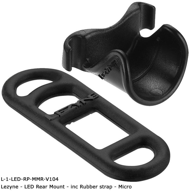 Lezyne LED Rear Mount including Rubber strap For Micro