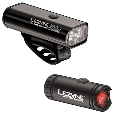 Lezyne Macro Drive 800XL/Micro USB Rechargeable Light Set