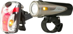 Light and Motion Urban 650 Silver Moon & Vis 180 Micro Twinpack USB Rechargeable Light Set