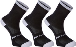 Image of Madison Freewheel Coolmax Mid Socks Triple Pack