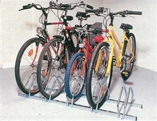 Mottez 5 Bike Floor Mount Storage Rack