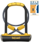 Image of OnGuard Pitbull DT Shackle U-Lock Plus Cable - Diamond Sold Secure Rating