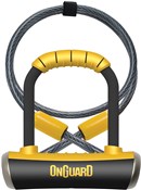 Image of OnGuard Pitbull Mini DT Shackle Lock with Cable - Diamond Sold Secure Rating
