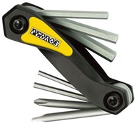 Pedros Folding Hex Set with Screwdrivers Multi Tool