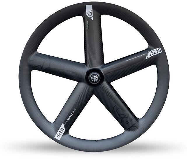 Pro Carbon Track 5-Spoke Front Tubular Wheel With Shimano Dura-Ace Track Hub