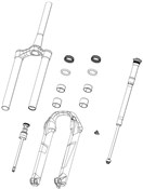 Image of RockShox Fork Spring Travel Spacers - Solo Air