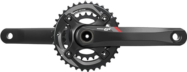 SRAM SRAM Crank GX 1400 GXP 2x11 170 Red 36-24 (GXP Cups Not Included)