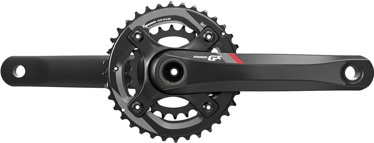 SRAM SRAM Crank GX 1400 GXP 2x11 170 Red 36-24 (GXP Cups Not Included)
