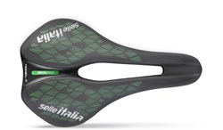 Image of Selle Italia Model-X Green Superflow Leaf Edition Saddle