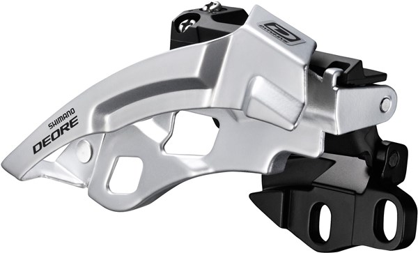 Shimano Deore M612-E Triple Front Derailleur With Side Swing & Front Pull