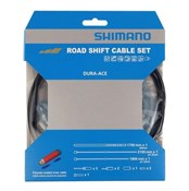 Image of Shimano Dura-Ace Road Gear Cable Set, Polymer Coated Stainless Steel Inners