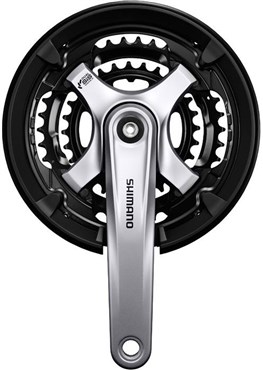 Shimano FC-TY701 7 / 8-speed  Tourney Chainset With Chainguard