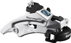 Image of Shimano FD-TX800 Tourney TX Front Derailleur, Top Swing, Dual Pull