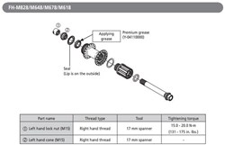 Image of Shimano FH-M678 Complete Hub Axle