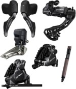 Image of Shimano GRX RX825 Di2 2x12 Speed Gearset