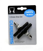 Image of Shimano M600 (for LX / Deore / Alivio V-brake) One Piece Brake Blocks Pair