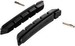 Image of Shimano M70R2 cartridge brake shoe inserts with fixing pin