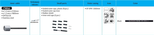 Shimano Xt M8000 Mtb Gear Cable Set - Optislick Coated Inners