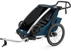 Image of Thule Chariot Cross 1 Child Trailer with Cycling and Strolling Kit