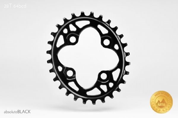 absoluteBLACK 64BCD Spider Mount Oval Chainring N/W