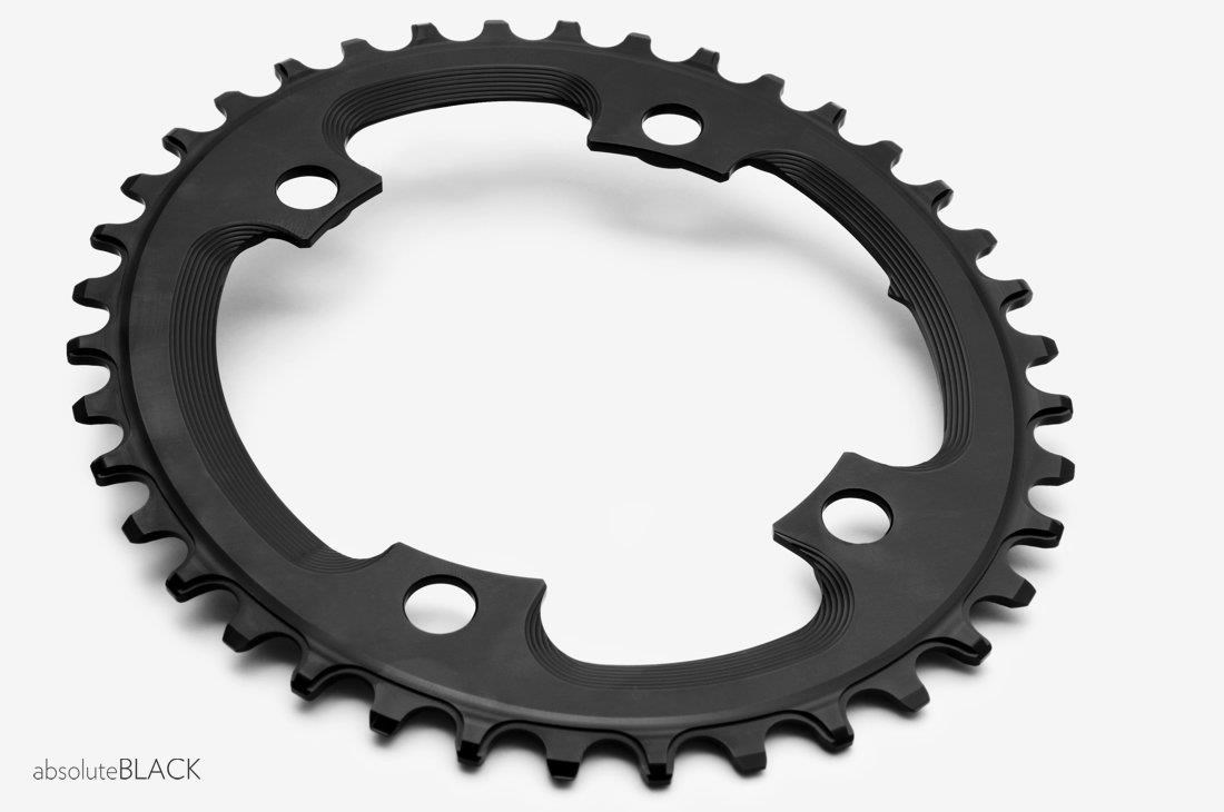 absoluteBLACK CX 110BCD 4 Bolt Asymmetric Spider Mount Oval Cyclocross Chainring